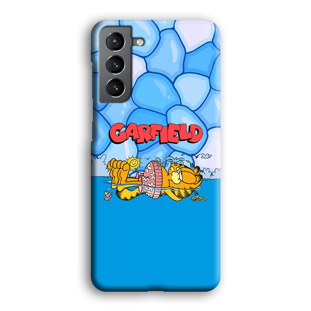 Garfield Swimming at Pool Samsung Galaxy S21 Plus Case-Oxvistore