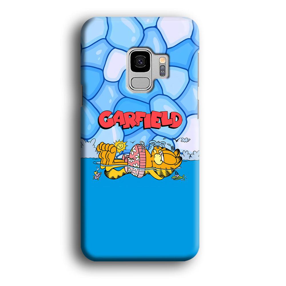 Garfield Swimming at Pool Samsung Galaxy S9 Case-Oxvistore