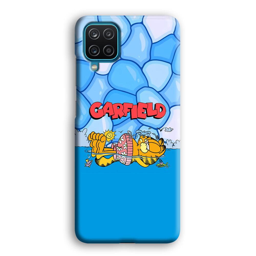 Garfield Swimming at Pool Samsung Galaxy A12 Case-Oxvistore