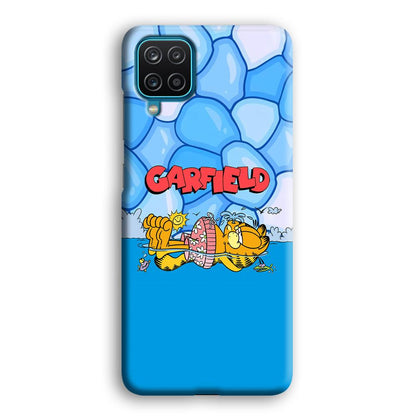 Garfield Swimming at Pool Samsung Galaxy A12 Case-Oxvistore