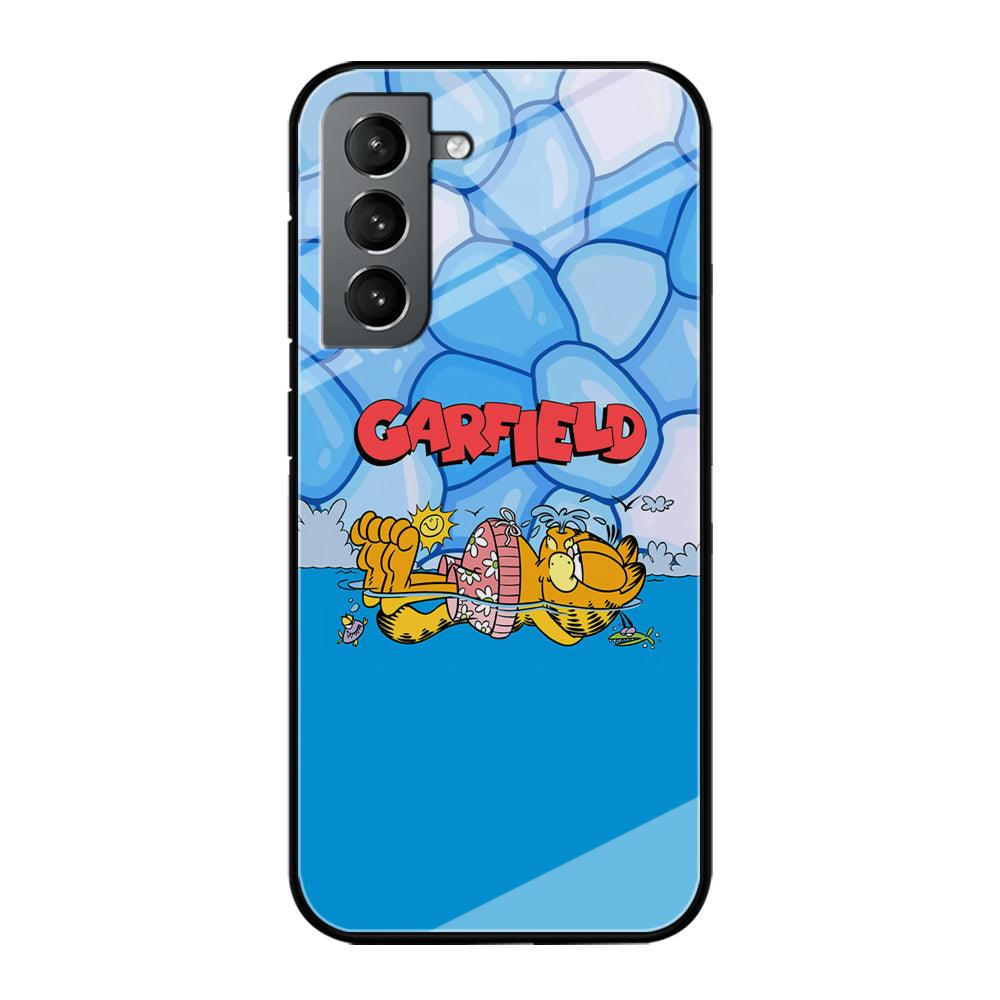 Garfield Swimming at Pool Samsung Galaxy S21 Plus Case-Oxvistore