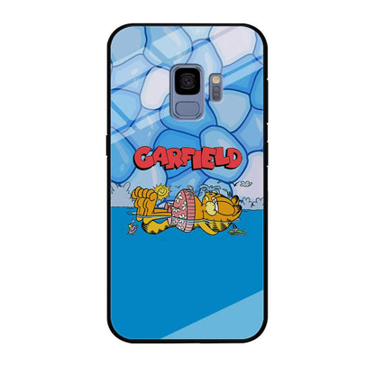 Garfield Swimming at Pool Samsung Galaxy S9 Case-Oxvistore