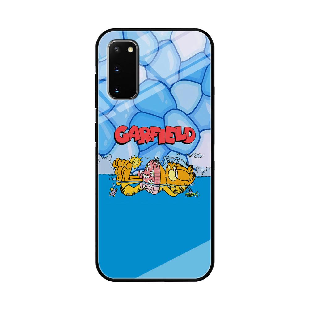 Garfield Swimming at Pool Samsung Galaxy S20 Case-Oxvistore