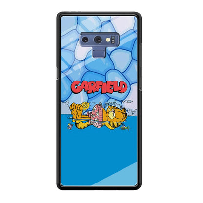 Garfield Swimming at Pool Samsung Galaxy Note 9 Case-Oxvistore