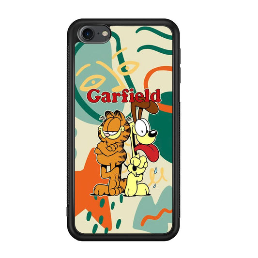Garfield The Gentleman Mate iPod Touch 6 Case-Rubber Black (2D Case)-Oxvistore