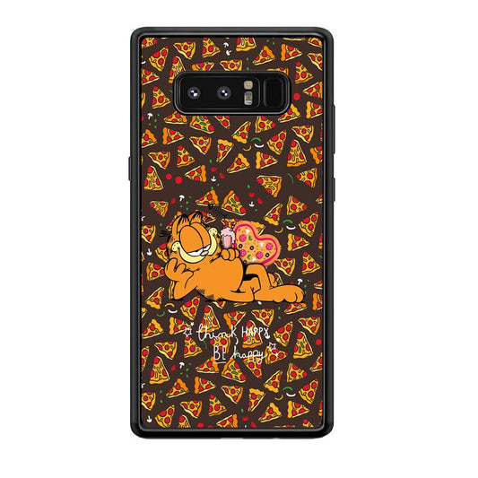 Garfield Think Happy Everytime Samsung Galaxy Note 8 Case-Oxvistore