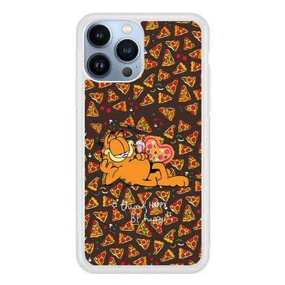 Garfield Think Happy Everytime iPhone 14 Pro Max Case-Oxvistore