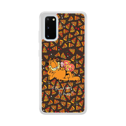 Garfield Think Happy Everytime Samsung Galaxy S20 Case-Oxvistore