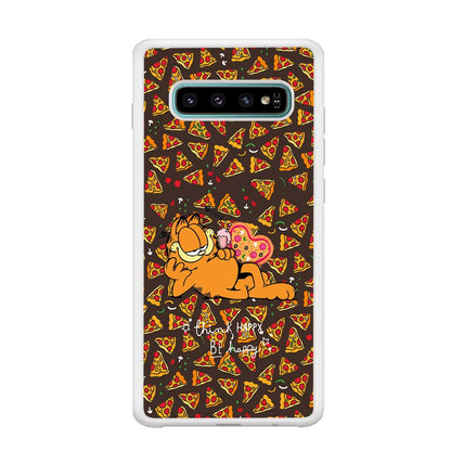 Garfield Think Happy Everytime Samsung Galaxy S10 Plus Case-Oxvistore