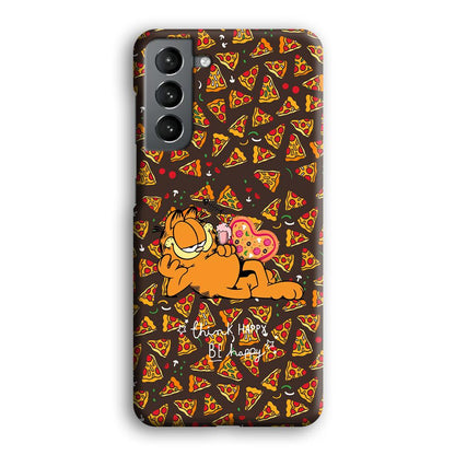 Garfield Think Happy Everytime Samsung Galaxy S21 Case-Oxvistore