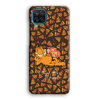 Garfield Think Happy Everytime Samsung Galaxy A12 Case-Oxvistore