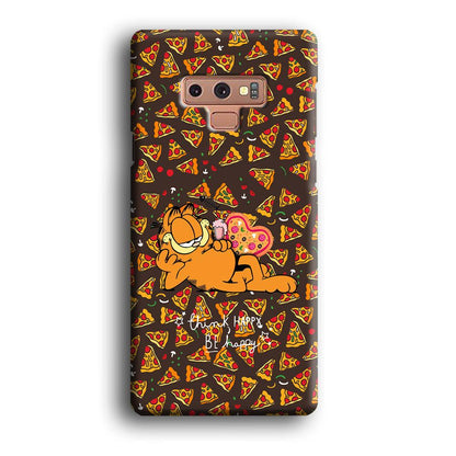 Garfield Think Happy Everytime Samsung Galaxy Note 9 Case-Oxvistore