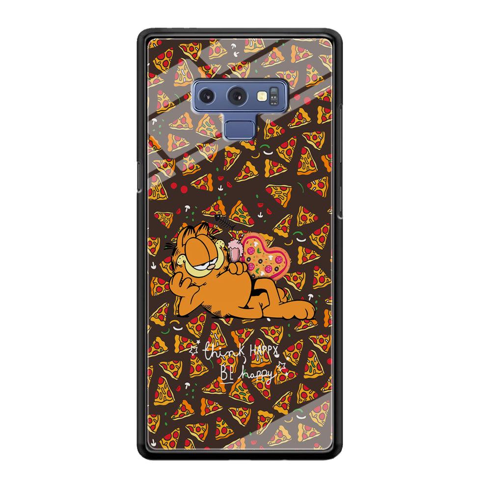 Garfield Think Happy Everytime Samsung Galaxy Note 9 Case-Oxvistore