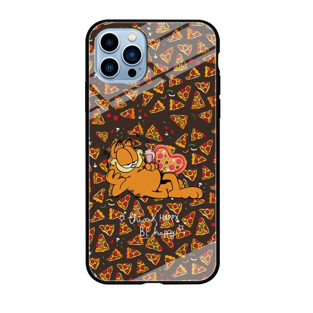 Garfield Think Happy Everytime iPhone 12 Pro Max Case-Oxvistore