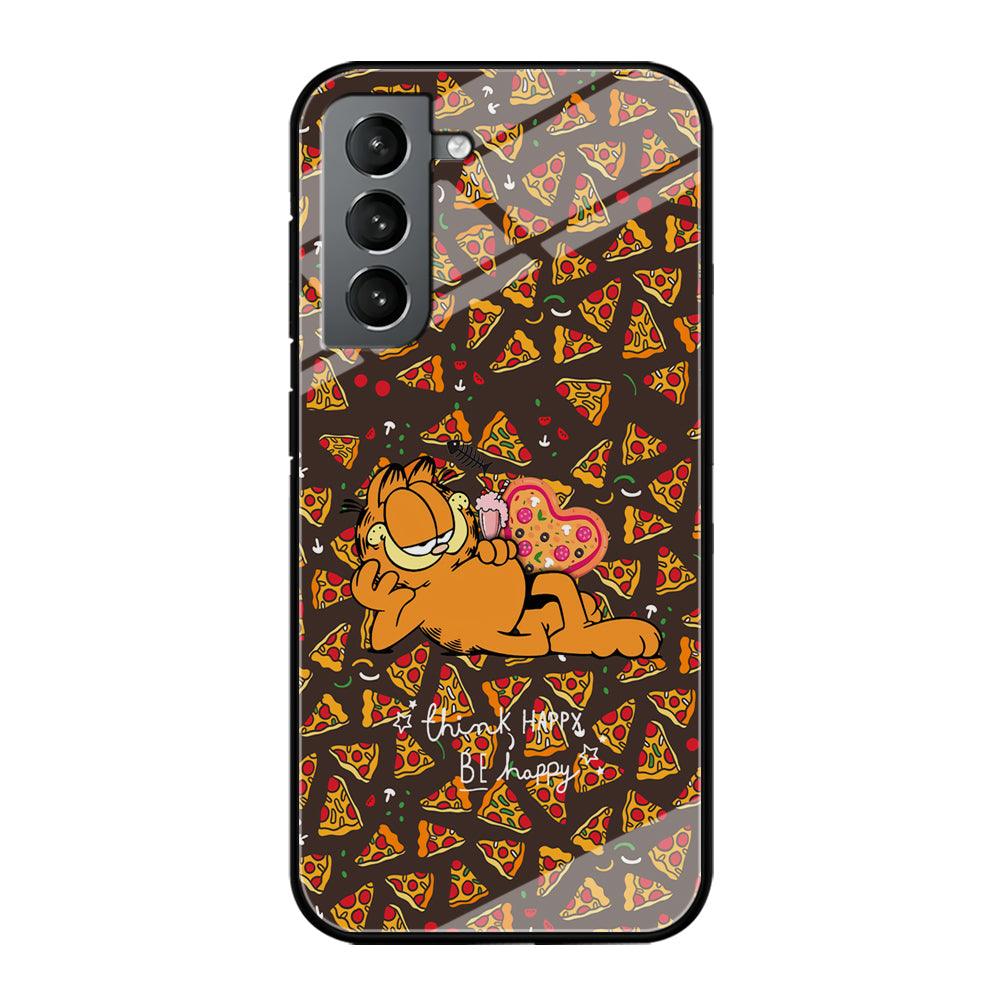 Garfield Think Happy Everytime Samsung Galaxy S21 Case-Oxvistore