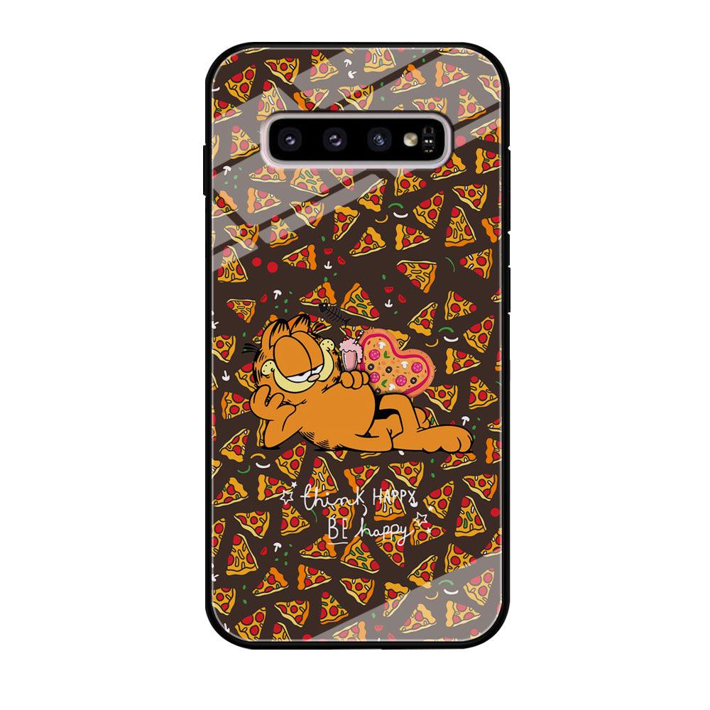 Garfield Think Happy Everytime Samsung Galaxy S10 Plus Case-Oxvistore