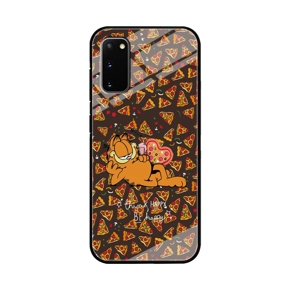 Garfield Think Happy Everytime Samsung Galaxy S20 Case-Oxvistore