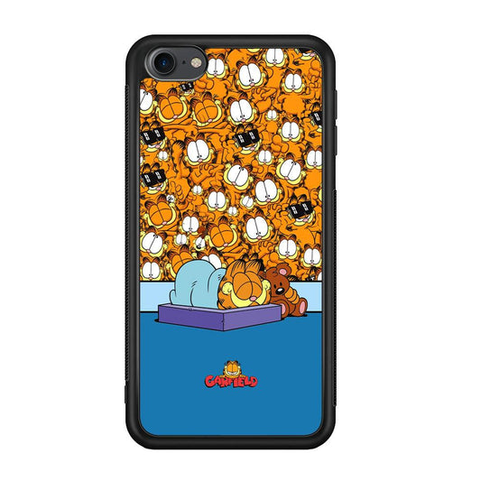 Garfield Warm on Sweet Dreams iPod Touch 6 Case-Rubber Black (2D Case)-Oxvistore