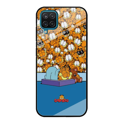 Garfield Warm on Sweet Dreams Samsung Galaxy A12 Case-Oxvistore