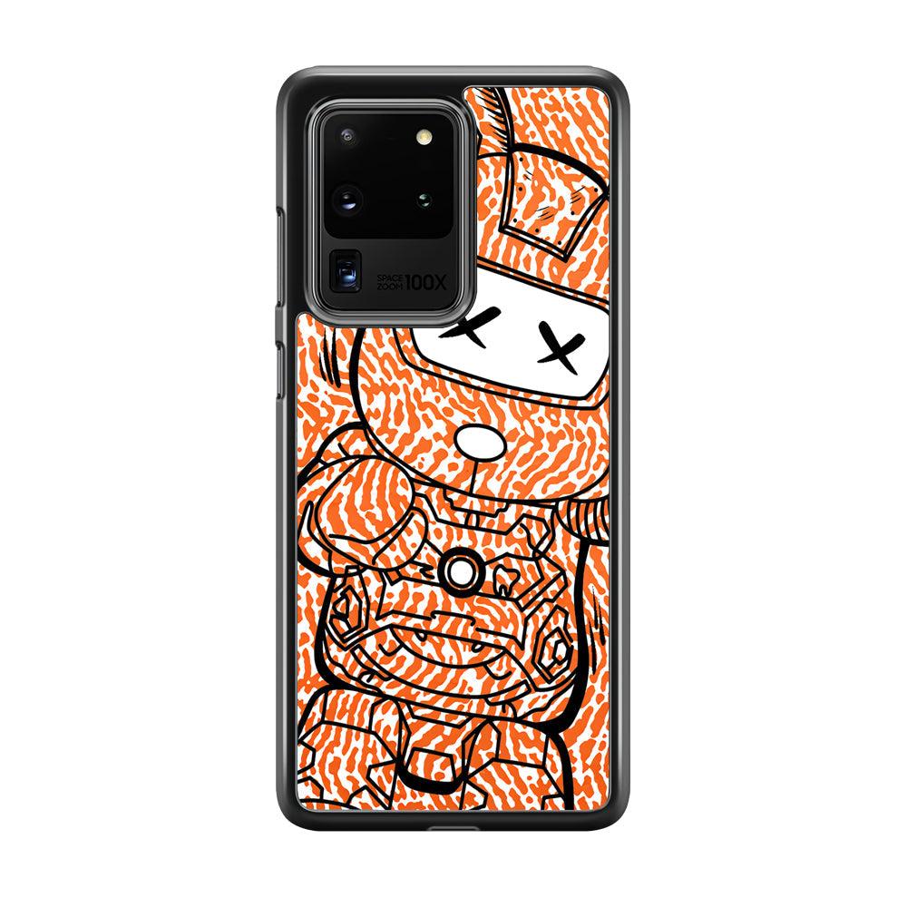 Giant Robot Doll Samsung Galaxy S20 Ultra Case-Rubber White (2D Case)-Oxvistore