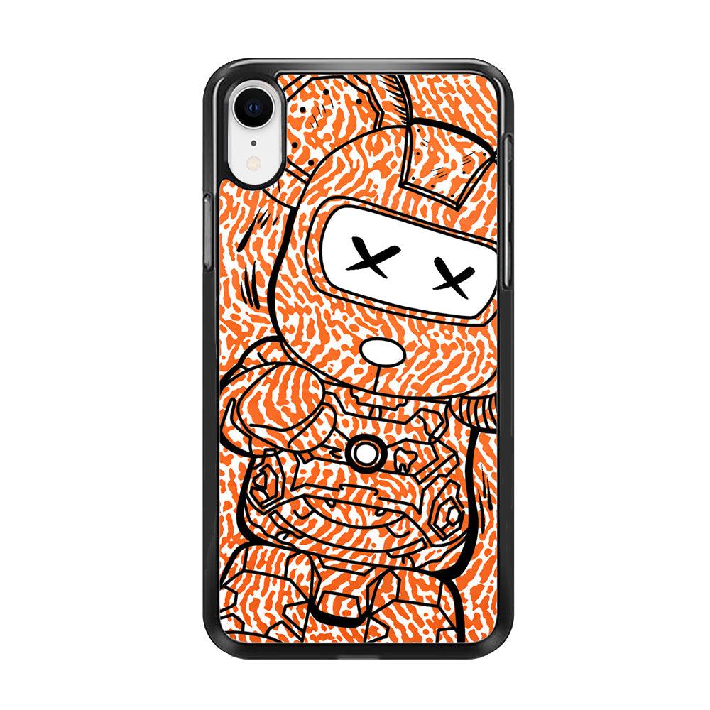 Giant Robot Doll iPhone XR Case-Rubber Black (2D Case)-Oxvistore