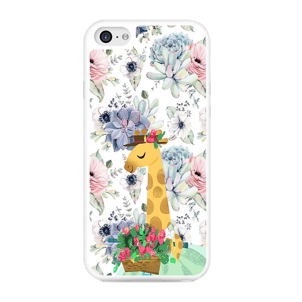 Giraffe Flower Bucket iPhone 6 | 6s Case-Oxvistore