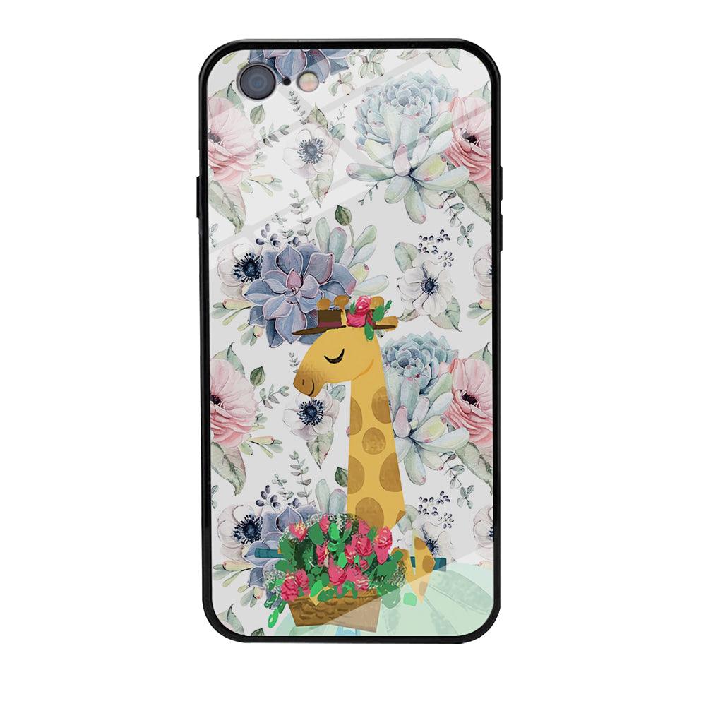 Giraffe Flower Bucket iPhone 6 Plus | 6s Plus Case-Oxvistore