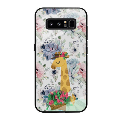 Giraffe Flower Bucket Samsung Galaxy Note 8 Case-Oxvistore