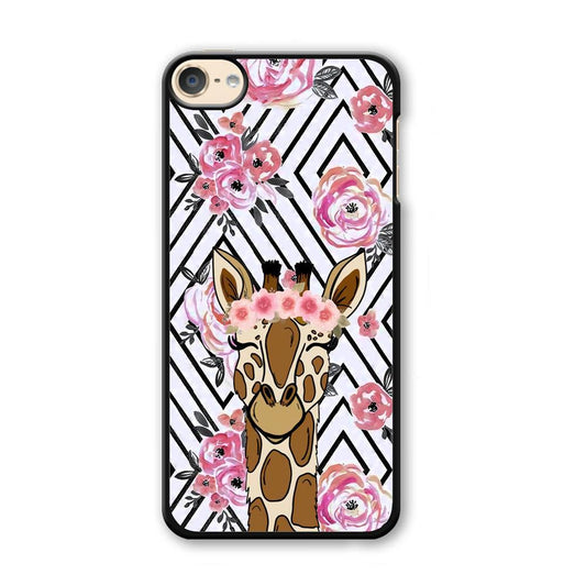 Giraffe Pics of Beauty iPod Touch 6 Case-Plastic Black (2D Case)-Oxvistore