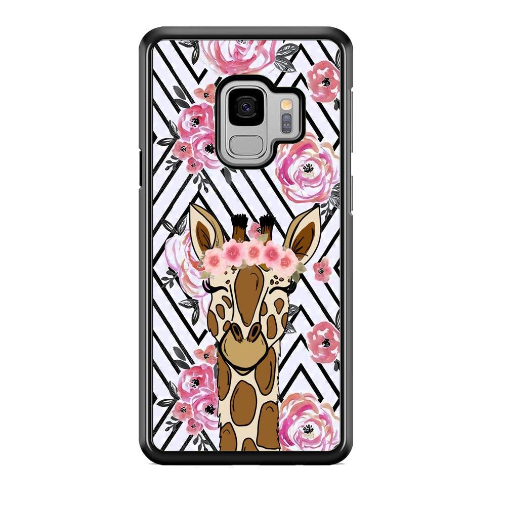 Giraffe Pics of Beauty Samsung Galaxy S9 Case-Rubber Black (2D Case)-Oxvistore