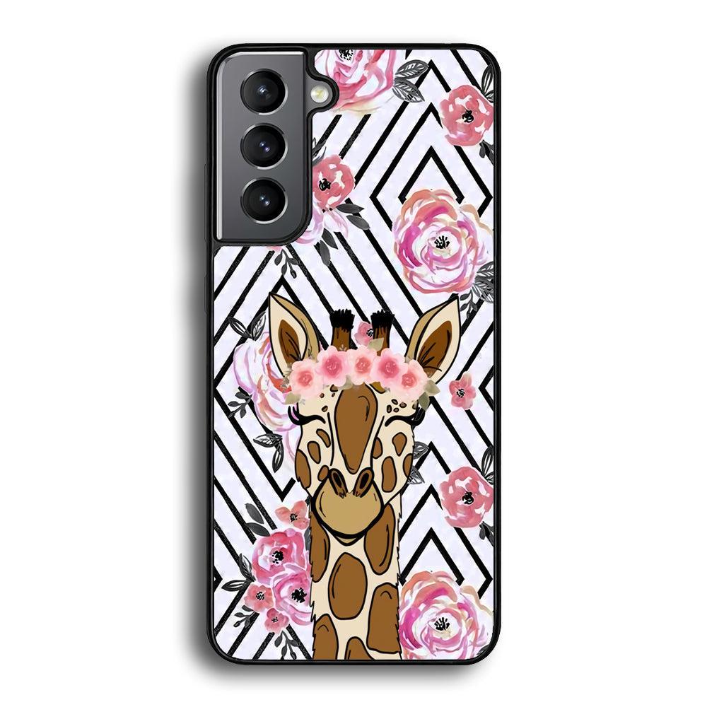 Giraffe Pics of Beauty Samsung Galaxy S23 Case-Rubber Black (2D Case)-Oxvistore