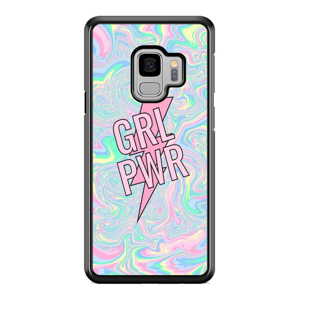 Girl Pink Flash Power Samsung Galaxy S9 Case-Rubber Black (2D Case)-Oxvistore