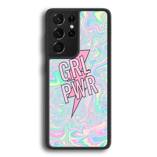 Girl Pink Flash Power Samsung Galaxy S24 Ultra Case-3D Case-Oxvistore