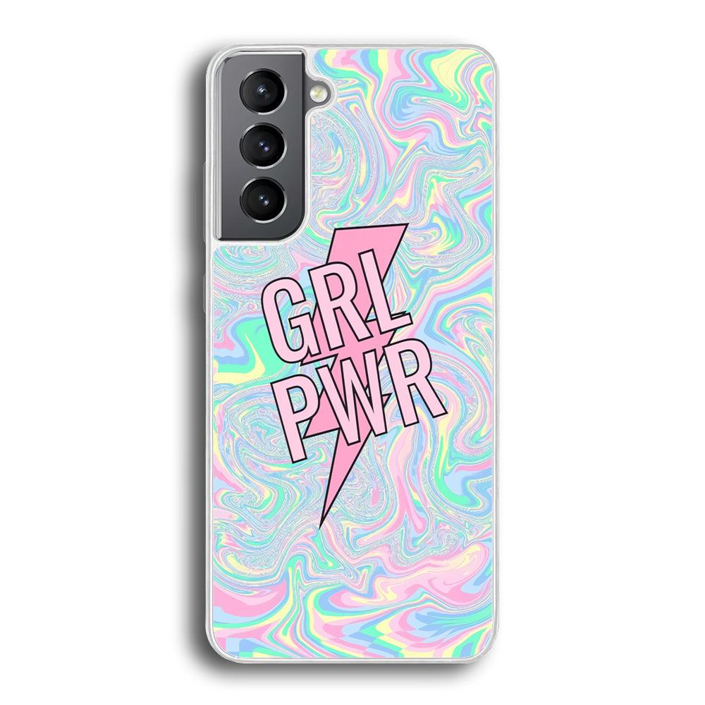 Girl Pink Flash Power Samsung Galaxy S21 Plus Case-Oxvistore