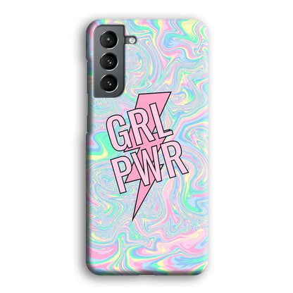 Girl Pink Flash Power Samsung Galaxy S21 Case-Oxvistore