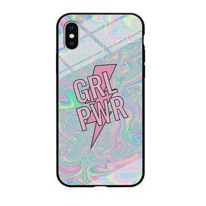 Girl Pink Flash Power iPhone X Case-Oxvistore