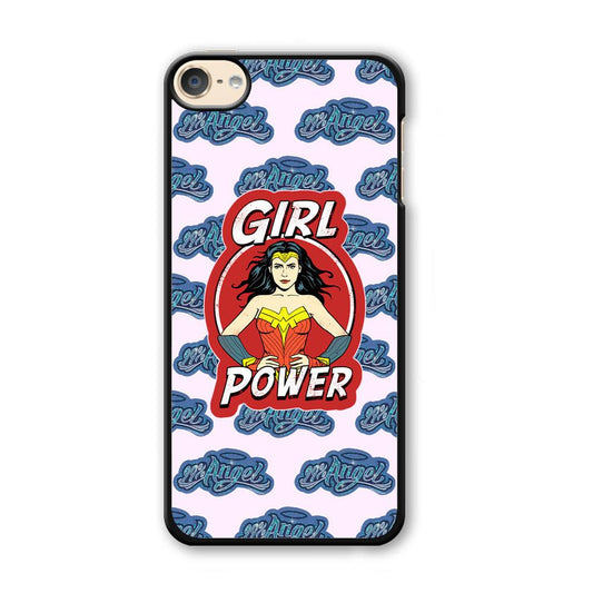 Girl Power is 99% Angel iPod Touch 6 Case-Plastic Black (2D Case)-Oxvistore