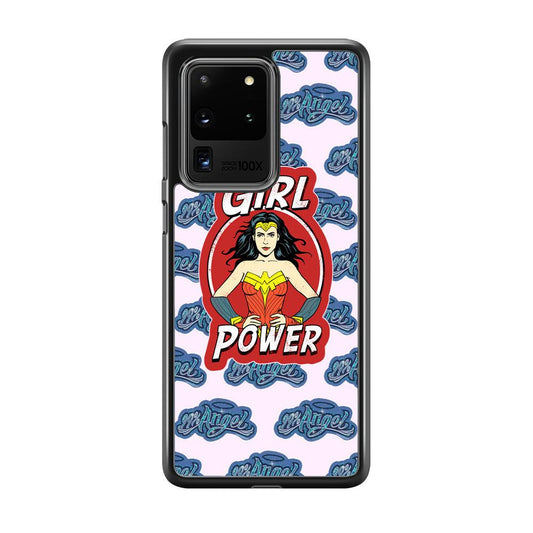 Girl Power is 99% Angel Samsung Galaxy S20 Ultra Case-Rubber Black (2D Case)-Oxvistore
