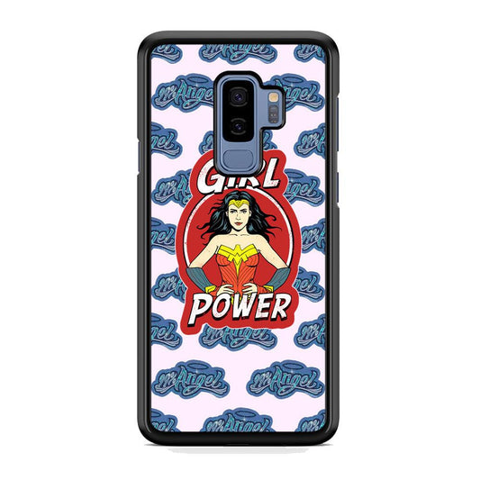 Girl Power is 99% Angel Samsung Galaxy S9 Plus Case-Rubber Black (2D Case)-Oxvistore