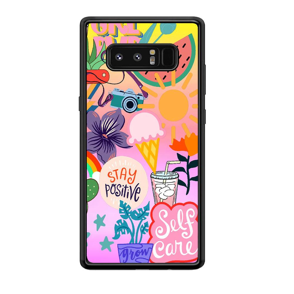 Girly Aesthetic World Samsung Galaxy Note 8 Case-Oxvistore