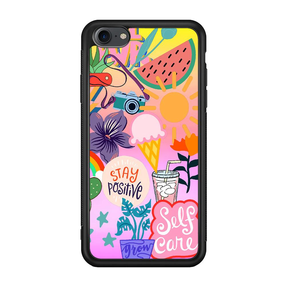 Girly Aesthetic World iPhone 8 Case-Oxvistore