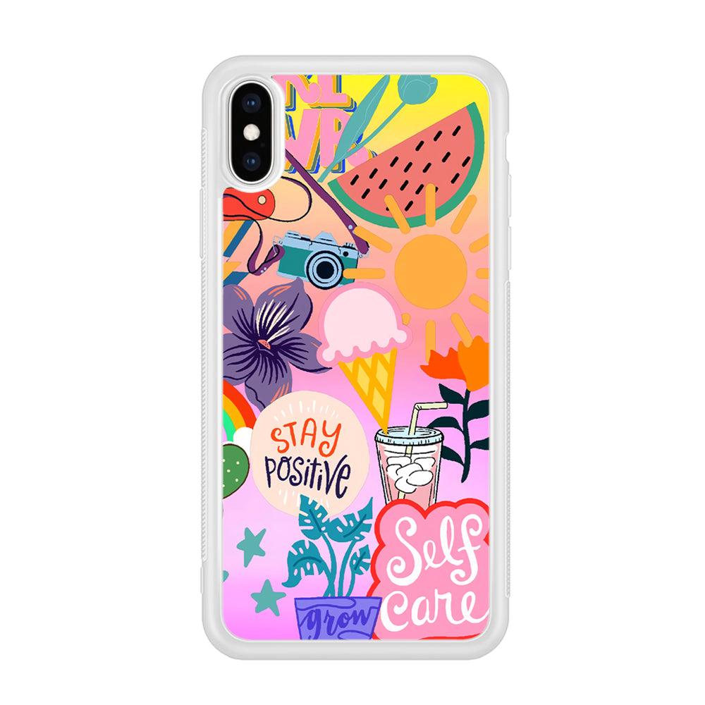 Girly Aesthetic World iPhone X Case-Oxvistore