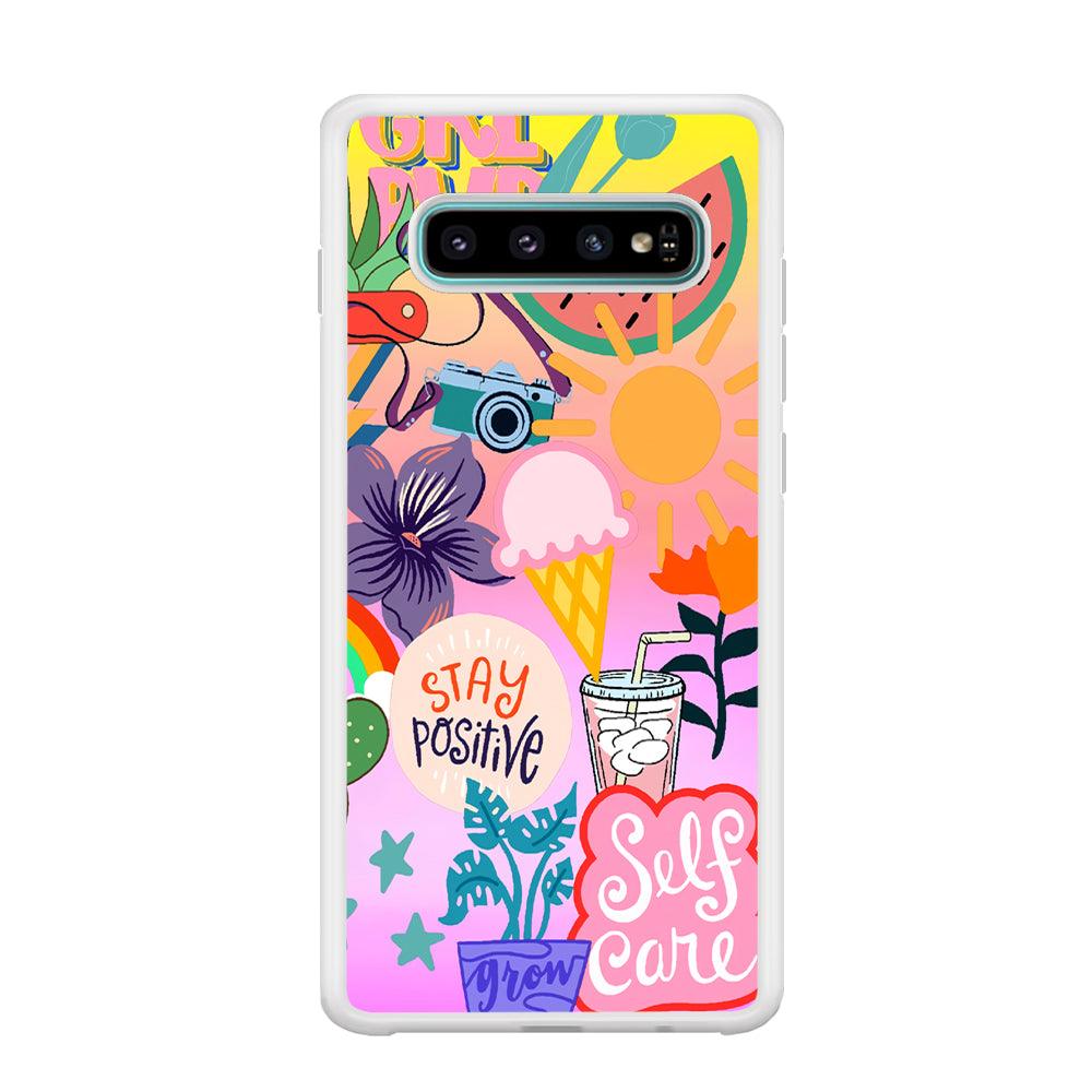 Girly Aesthetic World Samsung Galaxy S10 Plus Case-Oxvistore