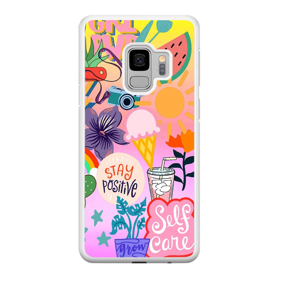 Girly Aesthetic World Samsung Galaxy S9 Case-Oxvistore