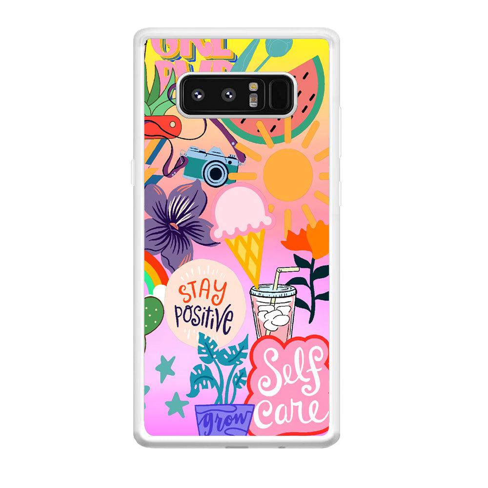 Girly Aesthetic World Samsung Galaxy Note 8 Case-Oxvistore