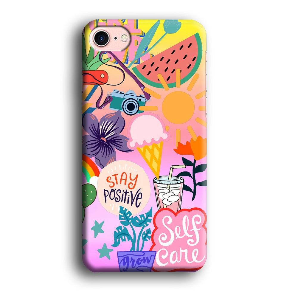 Girly Aesthetic World iPhone 8 Case-Oxvistore