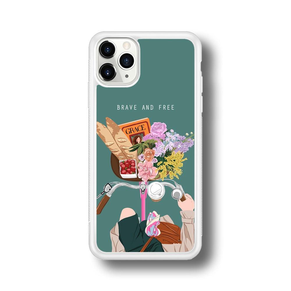 Girly Be Brave and Free iPhone 11 Pro Case-Oxvistore