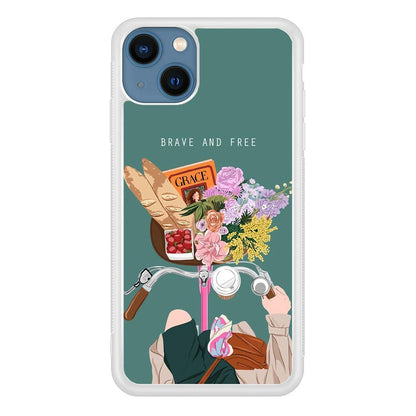 Girly Be Brave and Free iPhone 13 Case-Oxvistore