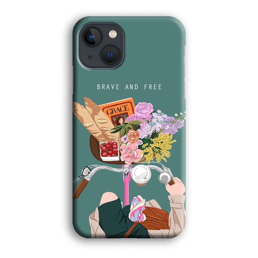 Girly Be Brave and Free iPhone 13 Case-Oxvistore