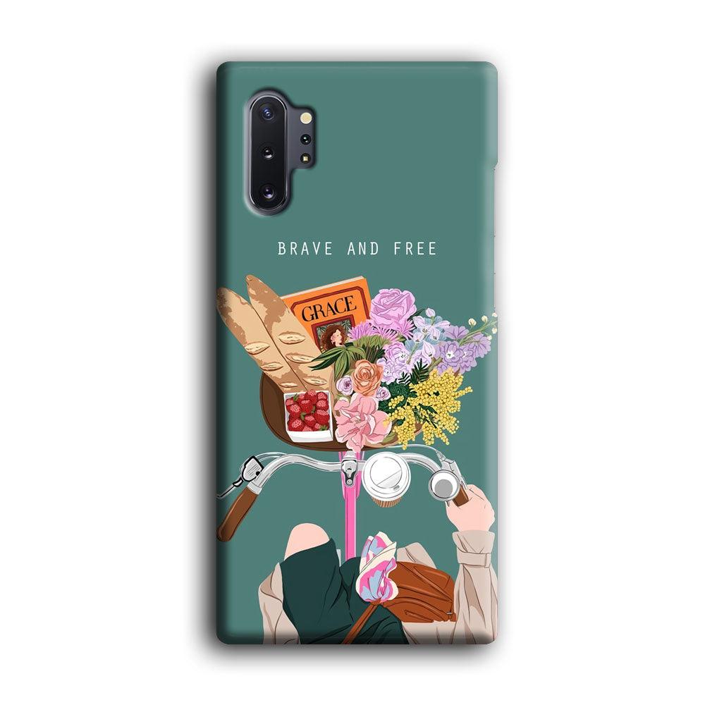 Girly Be Brave and Free Samsung Galaxy Note 10 Plus Case-Oxvistore